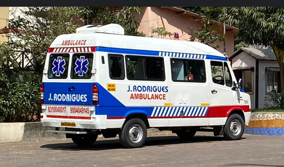 J Rodrigues cardiac ambulance equipped with oxygen support and cardiac monitoring